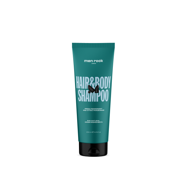 Men Rock Hair&amp;Body Shampoo Shampoo and body wash for men, 200ml
