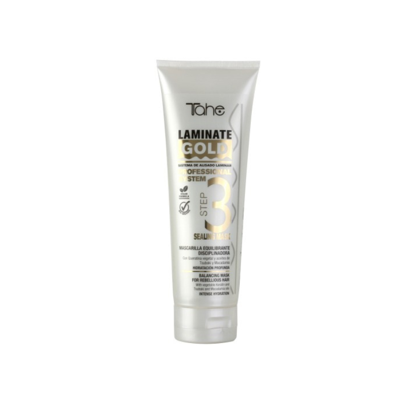 Hair mask for unruly hair Laminate Gold TAHE, 250 ml. 