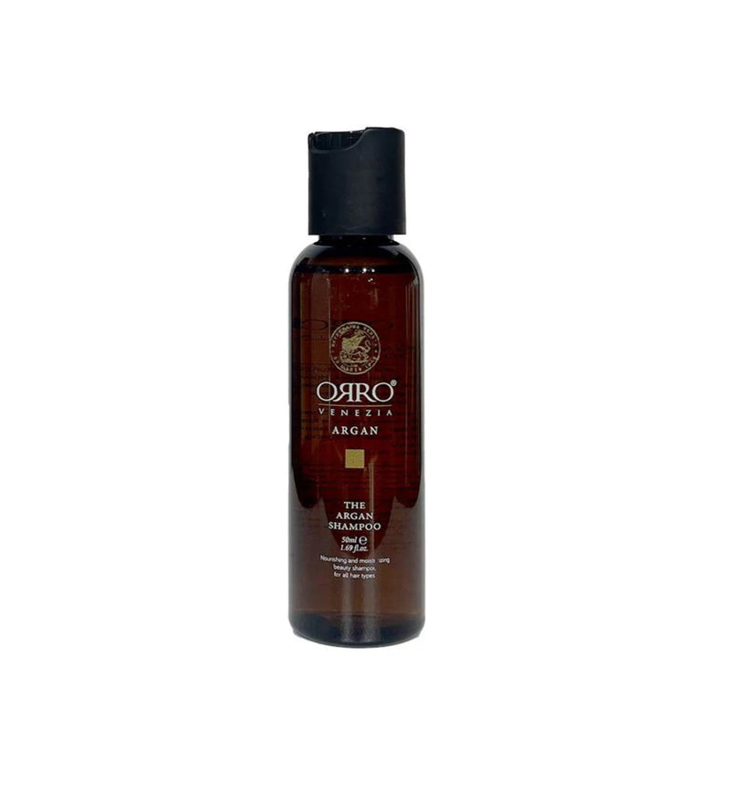 Orro Argan Nourishing And Moisturizing Shampoo – maitinamasis ir drėkinamasis šampūnas 100 ml