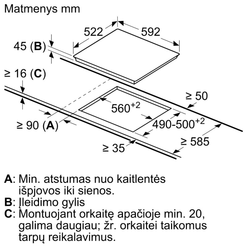 BOSCH Electric hob PKE61RBA2E