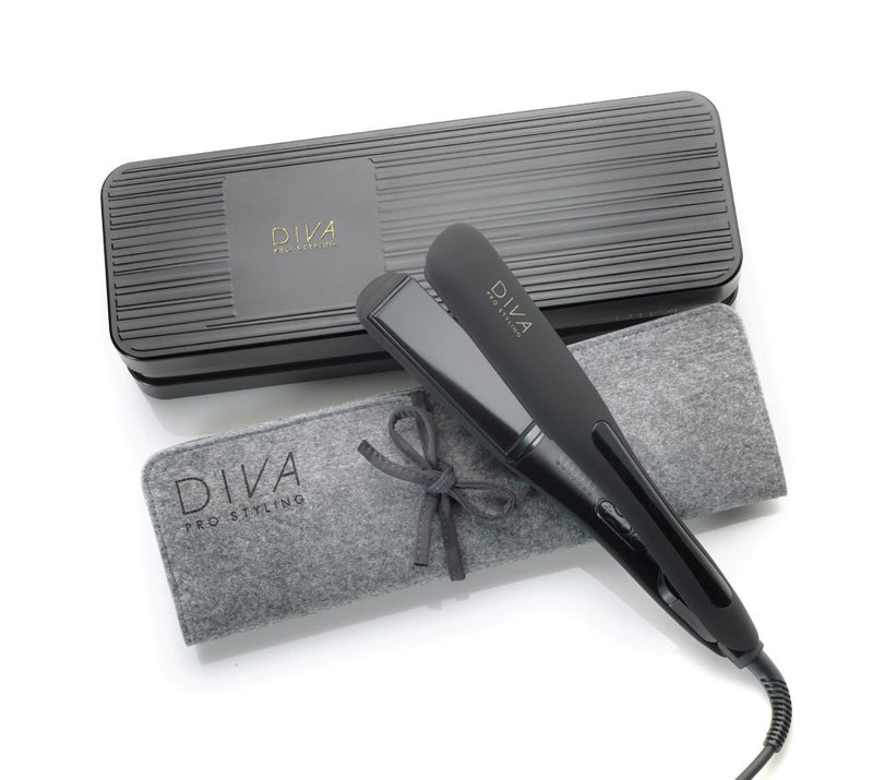 DIVA PRO STYLING Wide Digital Выпрямитель для волос Wide Digital 110-230С с маслами макадамии, арганы и кератином + подарок/сюрприз