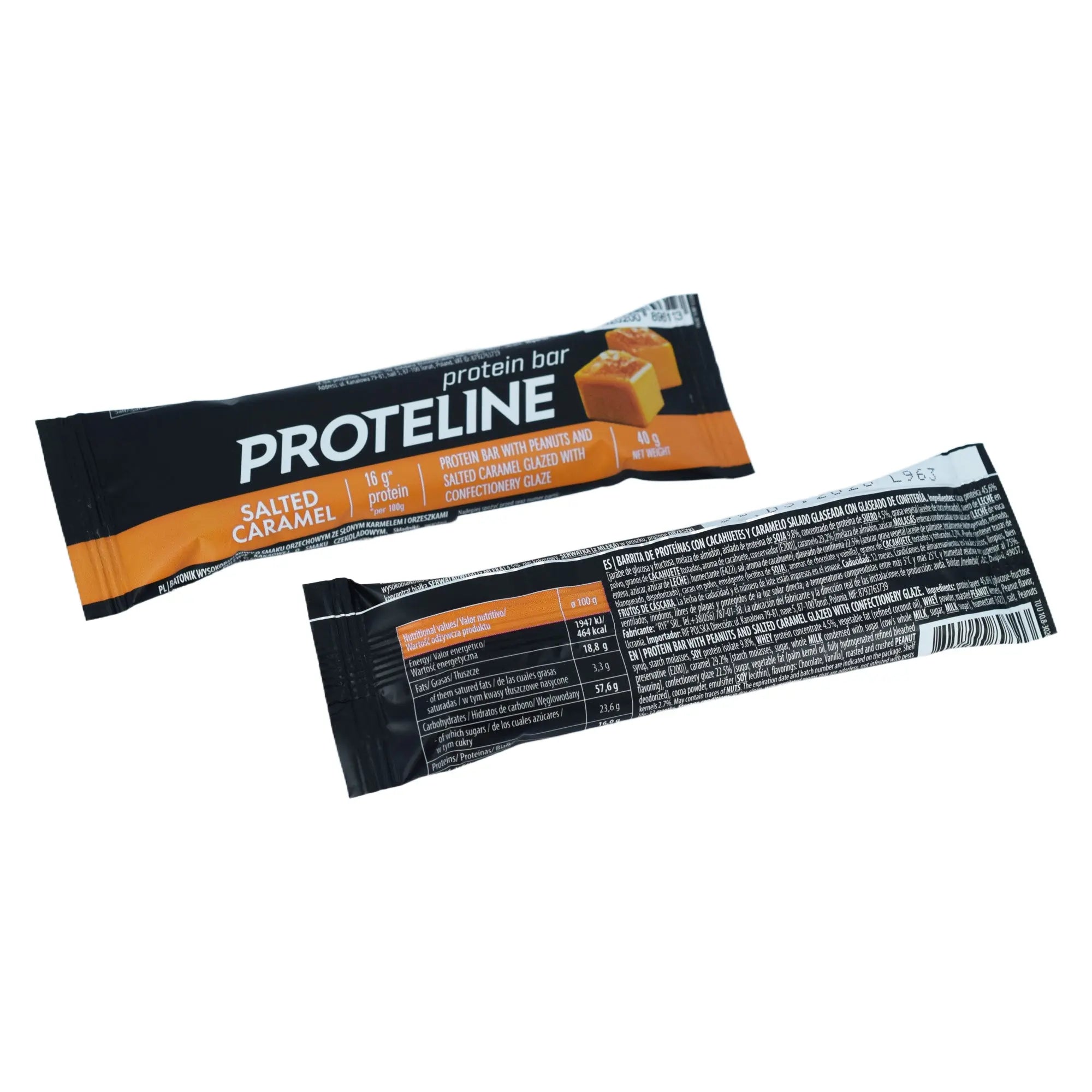 PROTELINE - baltyminis batonėlis su žemės riešutais ir sūdyta karamele ...