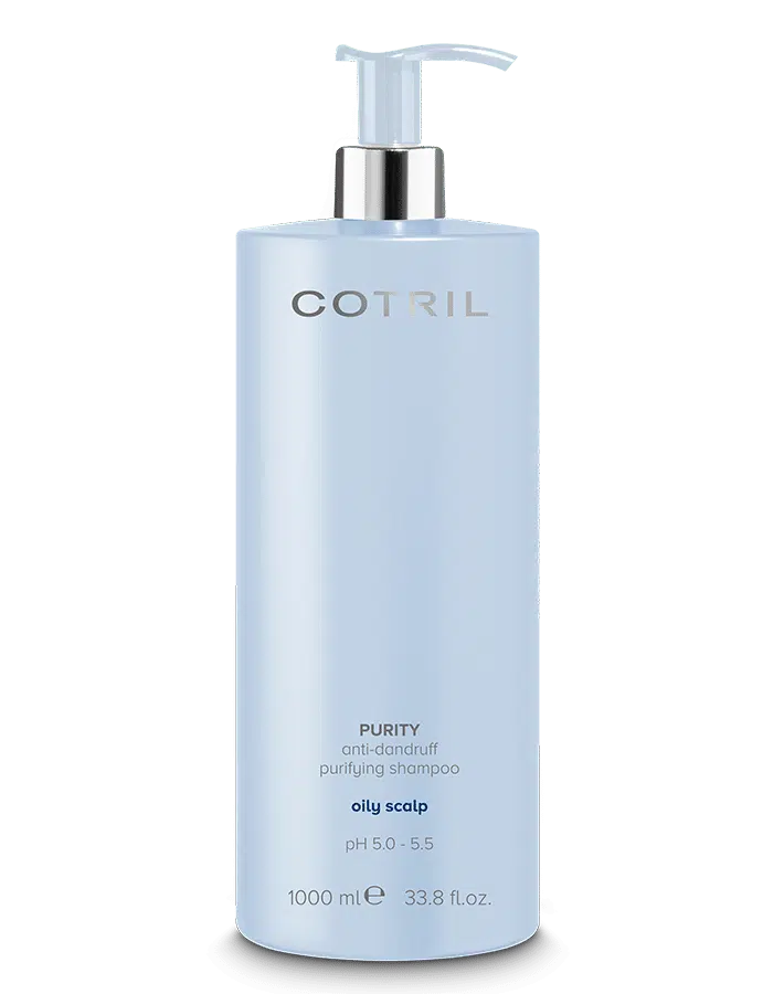 Cotril PURITY ANTI-DANDRUFF Очищающий шампунь против перхоти для жирной кожи головы 1000 мл 