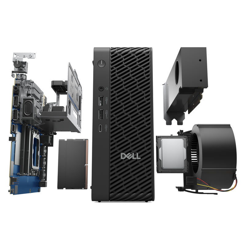 DELL Pro Max Micro/Core Ultra 7 -265/16GB/512GB SSD/RTX A1000 8GB/WLAN + BT/no Kbd/ no Mouse/W11Pro/3Y Basic Onsite