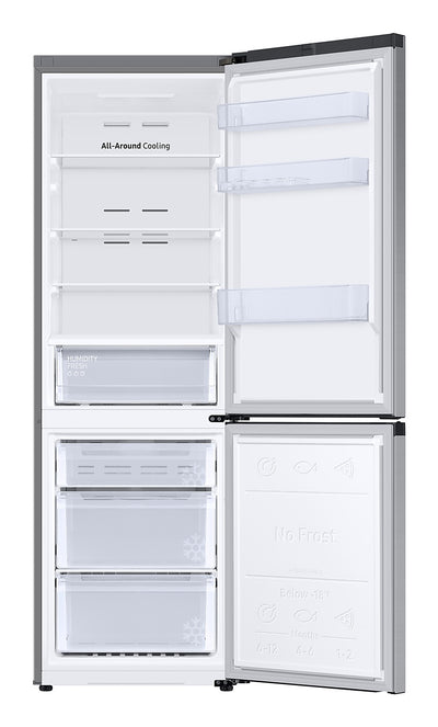 Samsung Refrigerator RB34C600ESA/EF, height185.3cm, 344l, Energy class E, freezer 114l, fridge 230l