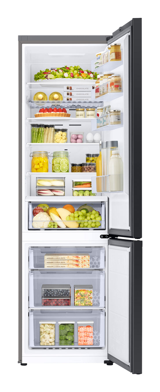 Samsung Refrigerator RB38C6B2E22/EF, height 203cm, 390l, Energy class E, freezer 114l, fridge 276l