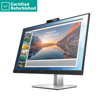 RENEW SILVER HP E24d G4 FHD Docking Monitor - 23.8" 1920x1080 FHD 250-nit 60Hz AG, IPS, USB-C(100W)/HDMI/DisplayPort Daisy-Chain, 4x USB-A, 1080p webcam, RJ-45 LAN, height adjustable/tilt/swivel/pivot, 2 years