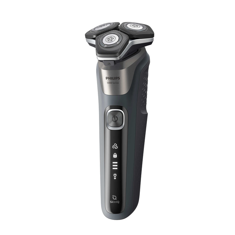 Philips Series 5000 wet and dry electric shaver S5887/30, SkinIQ, SteelPrecision blades, 360-D flexible heads, PowerAdapt Sensor/Damaged package