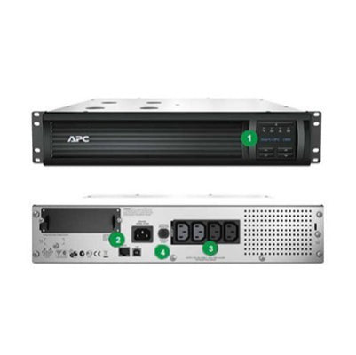 ИБП APC Smart-UPS 1000 ВА с ЖК-дисплеем, RM, 2U, 230 В, с SmartConnect 