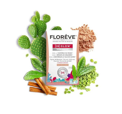 FLOREVE food supplements for fat burning and slimming (IN) GLOW SLIM INSIDE +gift Mizon face mask 