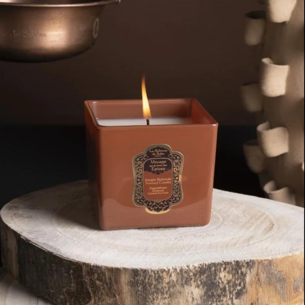 La Sultan de Saba Ayurvedic Candle - amber, vanilla, patchouli - candle 200 g 