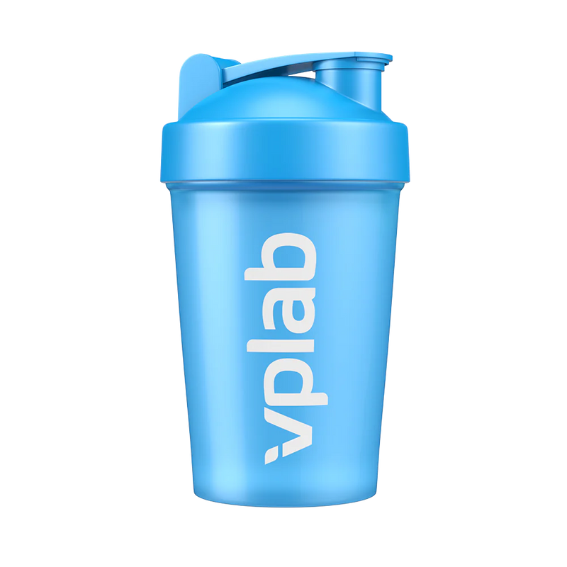 VPLAB Shaker with blender ball 500 ml cyan