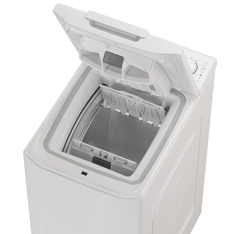 CANDY Top load washing machine TCA273D3-S, Energy class C, 6kg, 1200 rpm, Depth 60 cm