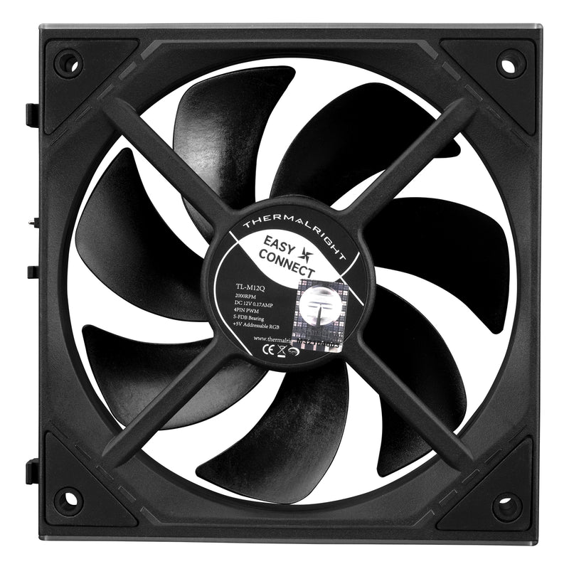 Thermalright TL-M12Q X3 PWM ARGB Black 3vnt. (120mm) Cooling fans