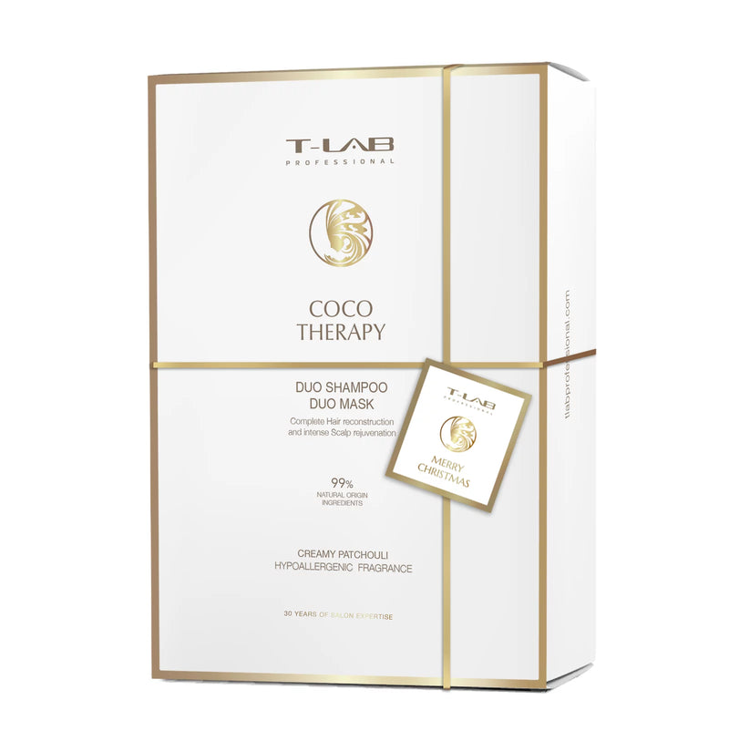 T-LAB Kit| T-LAB Professional Coco Therapy DUO Shampoo – shampoo for dry and damaged hair 300ml and T-LAB Professional Coco Therapy DUO Mask – mask for dry and damaged hair 300ml