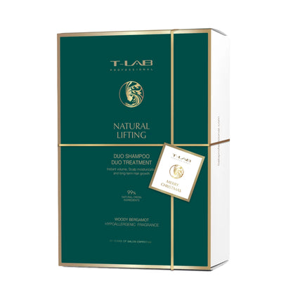 Комплект Т-ЛАБ | T-LAB Professional Natural Lifting Duo Shampoo – натуральный лифтинг-шампунь 300 мл и T-LAB Professional Natural Lifting Duo Treatment – ​​натуральный лифтинг-кондиционер/маска 300 мл