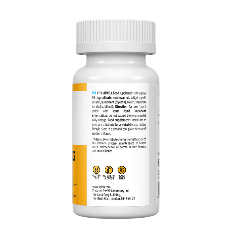 ULTRAVIT Vitamin D3 4000 IU 120 softgels