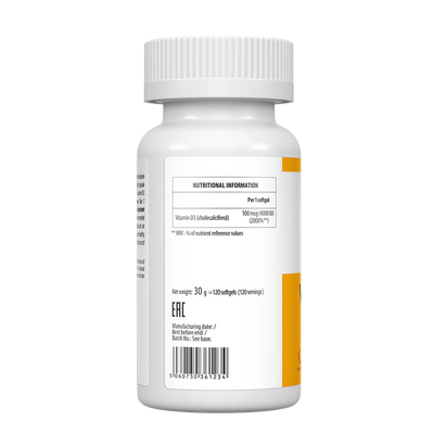 ULTRAVIT Vitamin D3 4000 IU 120 softgels