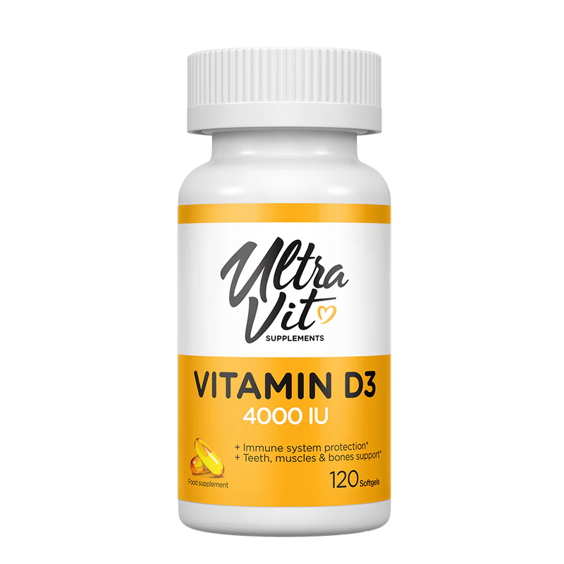 ULTRAVIT Vitamin D3 4000 IU 120 softgels