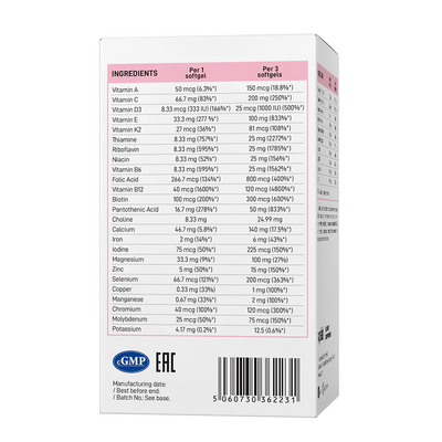 VPLAB Ultra Women's  Multivitamin Formula 90 softgels