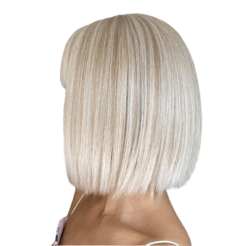 Short synthetic hair wig with bangs