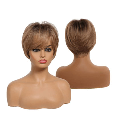 Synthetic short hair wig