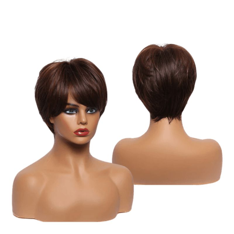 Synthetic short hair wig