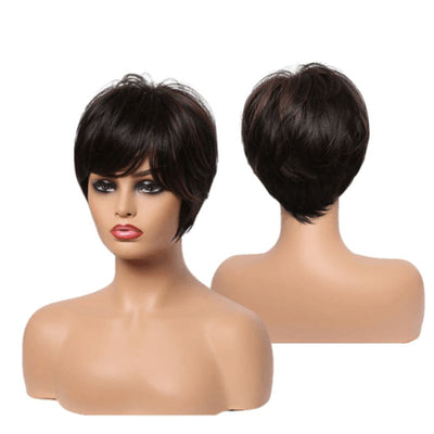 Synthetic short hair wig