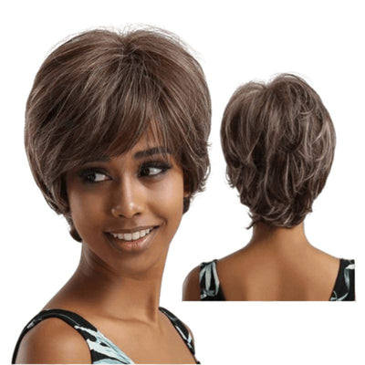 Synthetic short hair wig