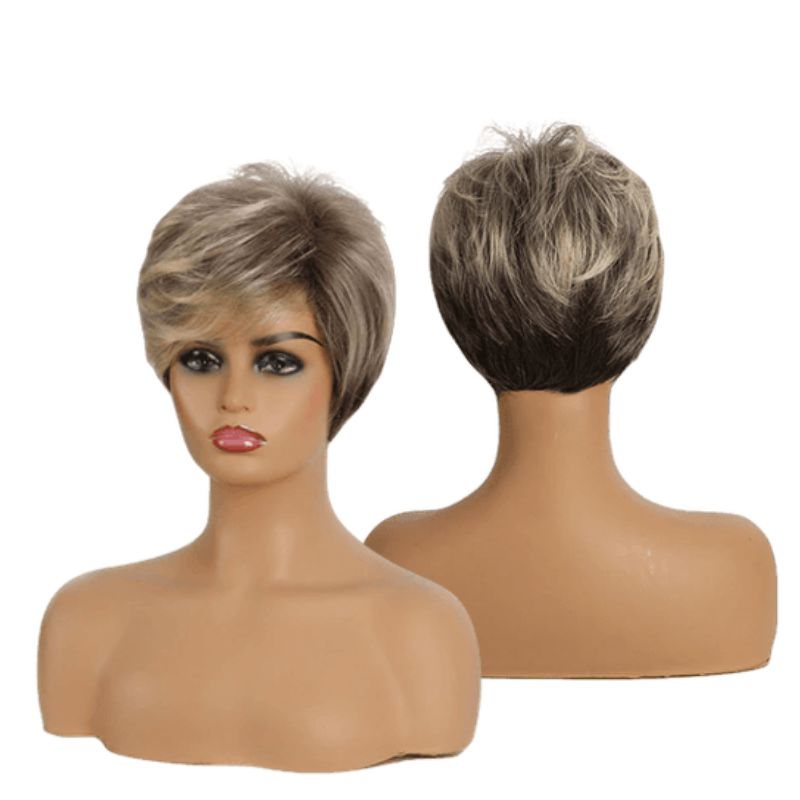 Synthetic short hair wig