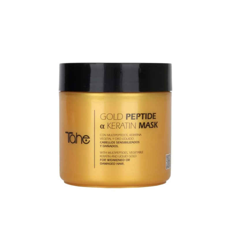 Маска для сухих и поврежденных волос с мультипептидами Gold Peptide TAHE, 400 мл.