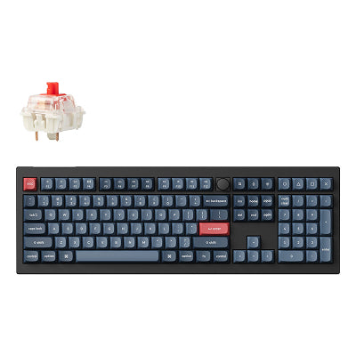 Keychron V6 Max RGB - US Layout - Hot-Swappable Gateron Jupiter Red Wireless Keyboard