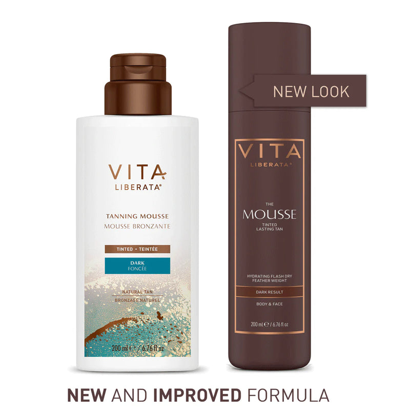Vitaliberata TANNING MOUSSE TINTED – SAVAIMINIO ĮDEGIO PUTOS, SU IŠORINIU BRONZANTU, 200 ML - Tamsi/Dark