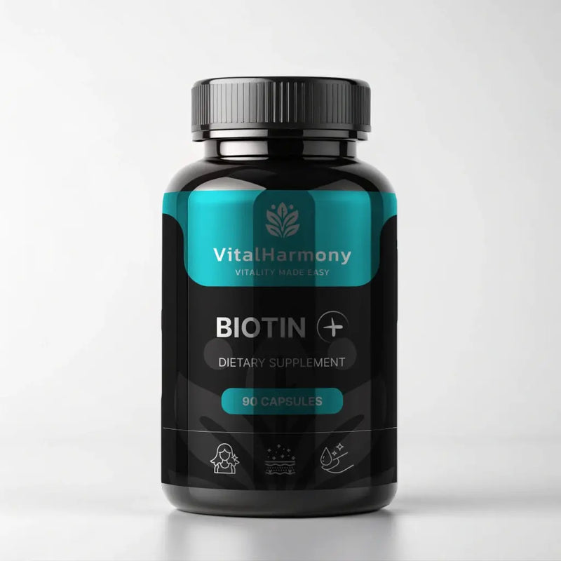 VitalHarmony Biotinas Plus 90 kapsulių