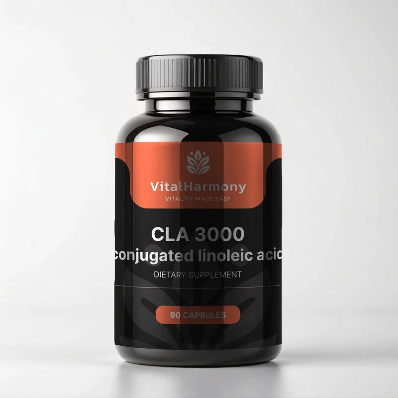 VitalHarmony CLA 3000 – Konjuguota Linolo Rūgštis (90 kapsulių)