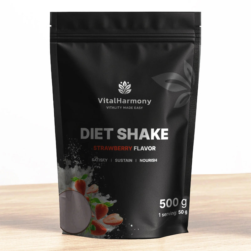 VitalHarmony Diet Shake 500g - Braškių