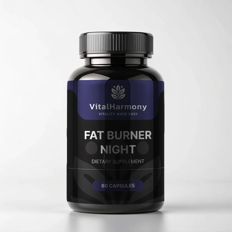 VitalHarmony Fat Burner Night su magnio bisglicinatu – 60 kapsulių