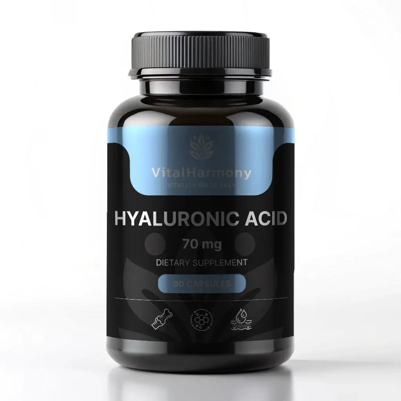 VitalHarmony Hialurono rūgštis 70 mg 90 kapsulių