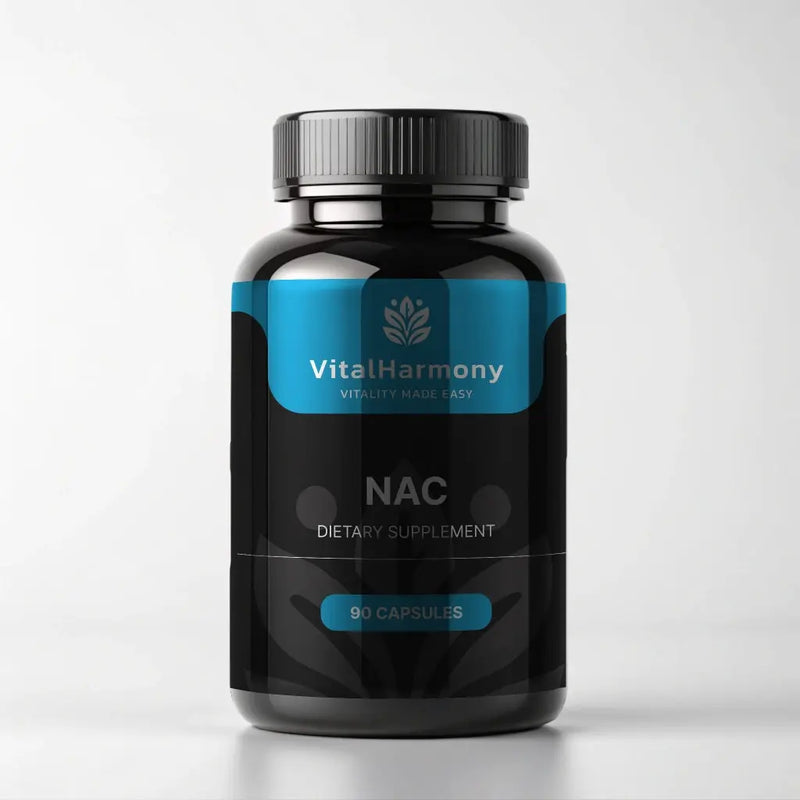 VitalHarmony NAC (N-acetil-L-cisteinas) 90 kapsulių