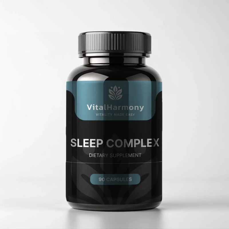 "VitalHarmony Sleep Complex" - natūrali miego parama - 90 kapsulių