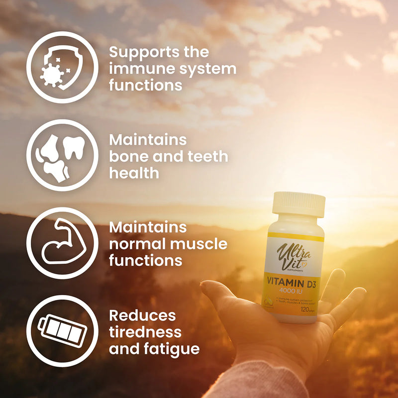 ULTRAVIT Vitamin D3 4000 IU 120 softgels