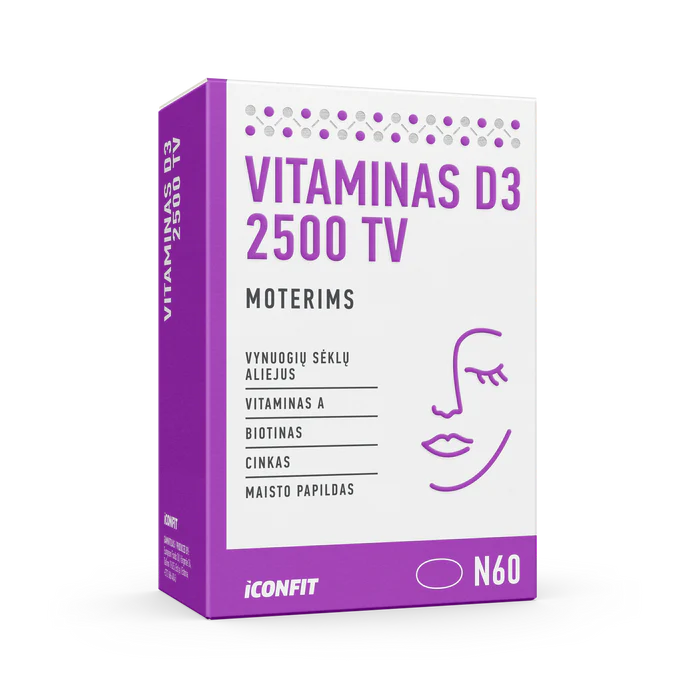 ICONFIT Vitamin D3 for Women 2500 IU (60 capsules)
