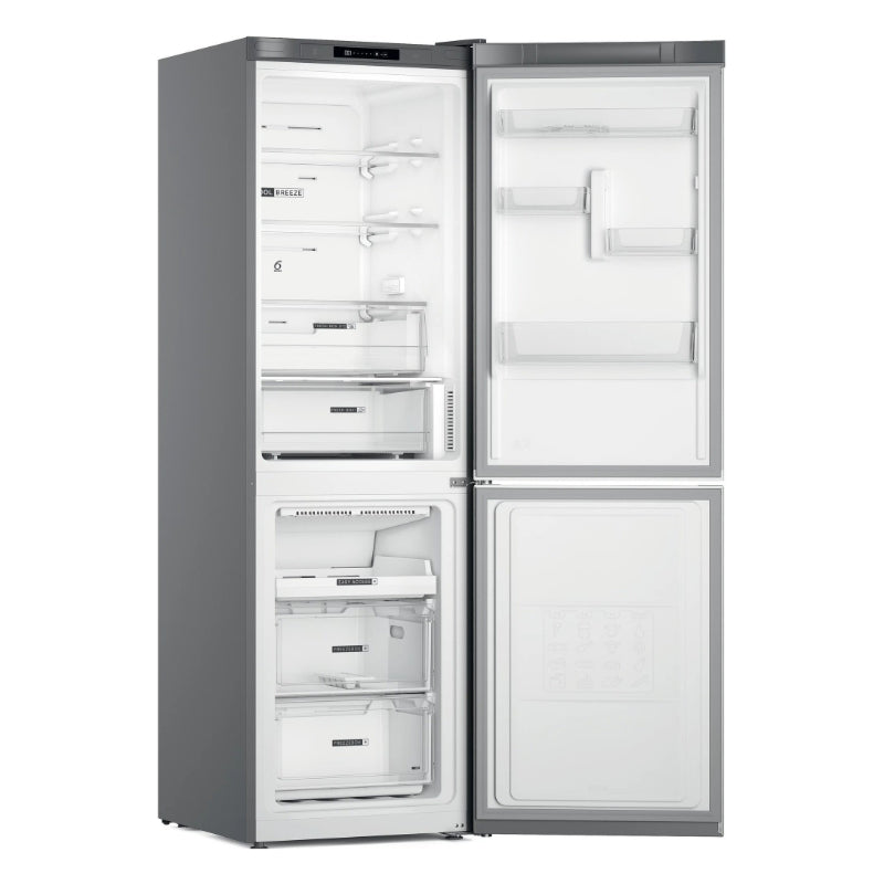 WHIRLPOOL Refrigerator W7X 82I OX, Energy class E, 191.2 cm, No Frost, Inox