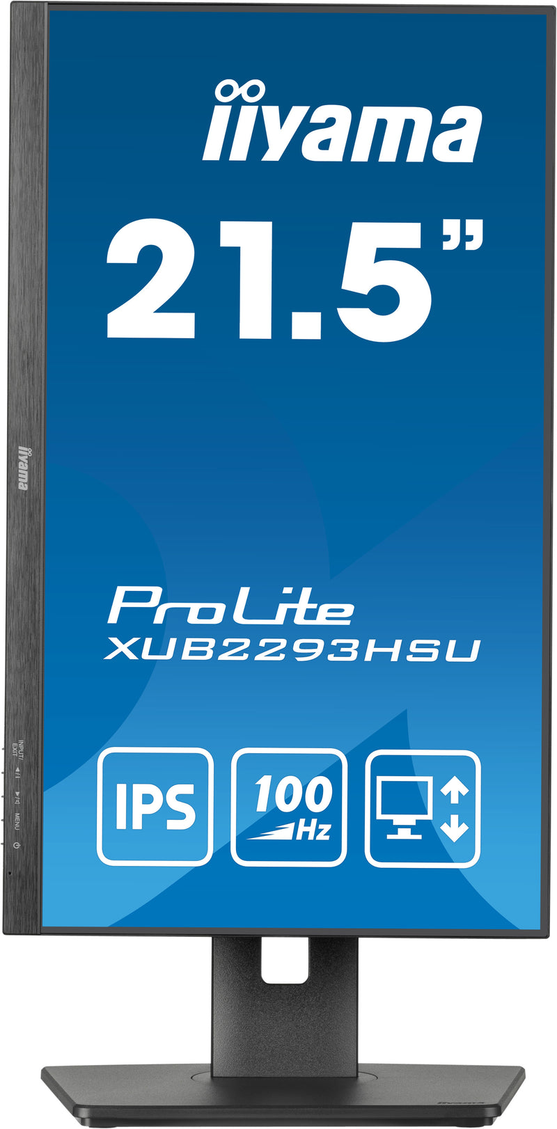 21,5" IPS-panel, 1920x1080@100Hz, 15cm Height Adj. Stand, 300cd/m², Speakers, HDMI, DisplayPort, 1ms MPRT, USB 2x2.0