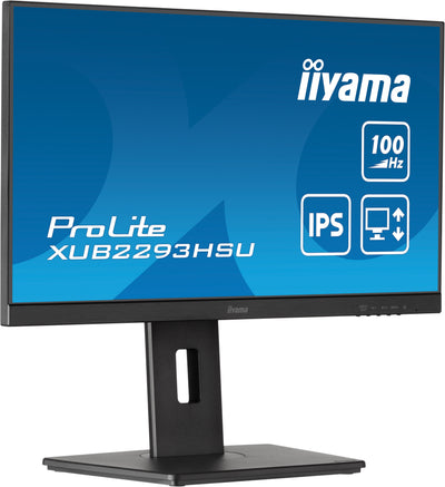 21,5" IPS-panel, 1920x1080@100Hz, 15cm Height Adj. Stand, 300cd/m², Speakers, HDMI, DisplayPort, 1ms MPRT, USB 2x2.0