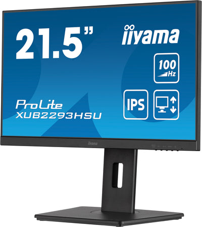 21,5" IPS-panel, 1920x1080@100Hz, 15cm Height Adj. Stand, 300cd/m², Speakers, HDMI, DisplayPort, 1ms MPRT, USB 2x2.0