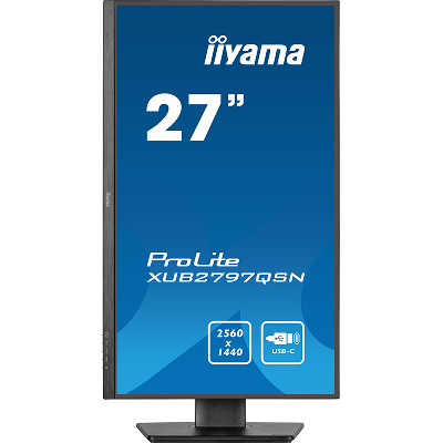 27" IPS-panel, 2560x1440, 15cm Height Adj. Stand, USB-C Dock (65W, LAN, DP-OUT, USB3x3.2+1xC(15W)) 1ms, 250cd/m², Speakers, USB-C, HDMI, DisplayPort