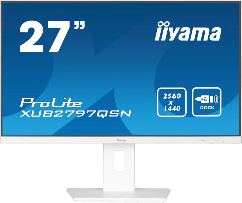 27’’ QHD IPS technology panel with USB-C dock and RJ45 (LAN)