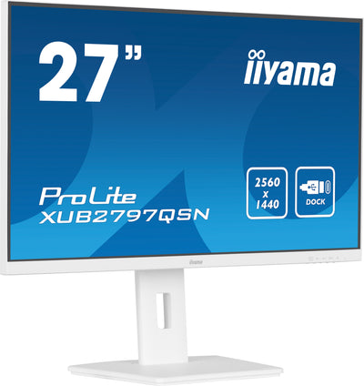 27’’ QHD IPS technology panel with USB-C dock and RJ45 (LAN)