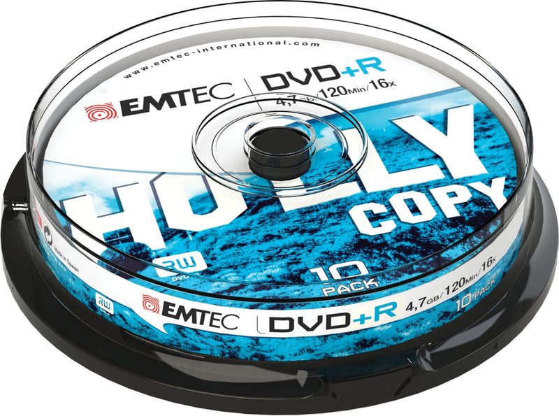 Emtec DVD+RW 4,7GB 1-4x Holly Copy 10 pcs Cake Box
